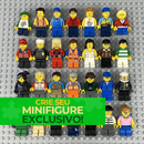 Crie Seu Próprio Minifigure – Peças Personalizáveis 16/40/72/128 Peças